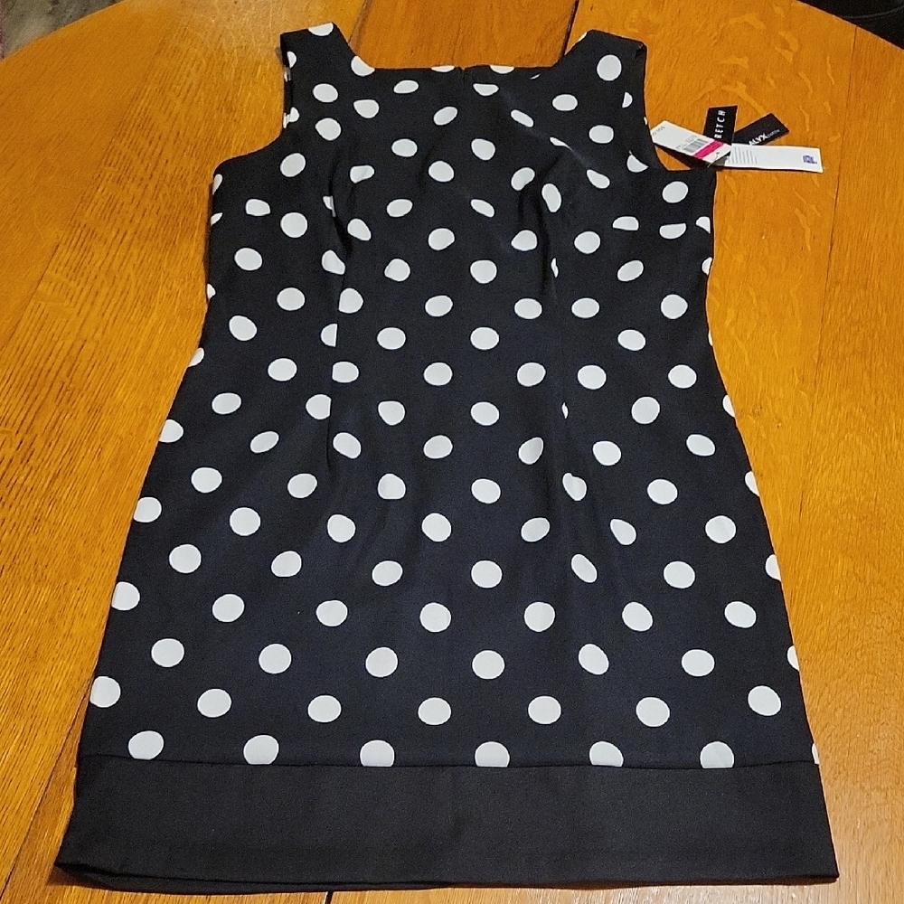 Alyx Black and White Polka Dot Dress